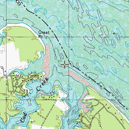 Topographic Map of Cod Creek, VA