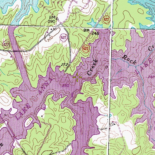 Topographic Map of Coleman Creek, VA