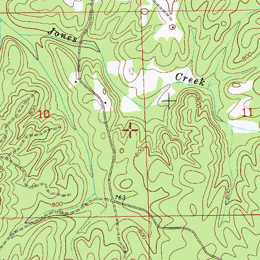Topographic Map of Reedy Spring, AL