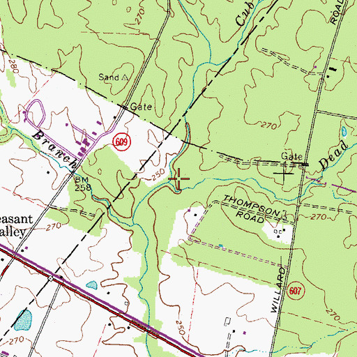 Topographic Map of Dead Run, VA
