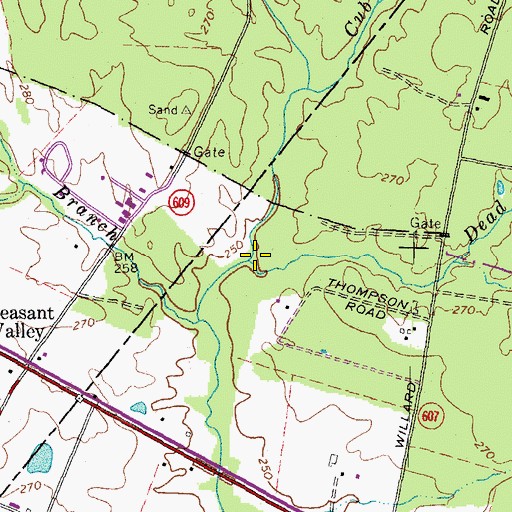 Topographic Map of Dead Run, VA