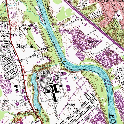 Topographic Map of Deep Run, VA