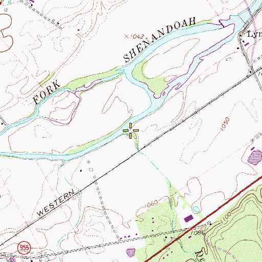 Topographic Map of Deep Run, VA