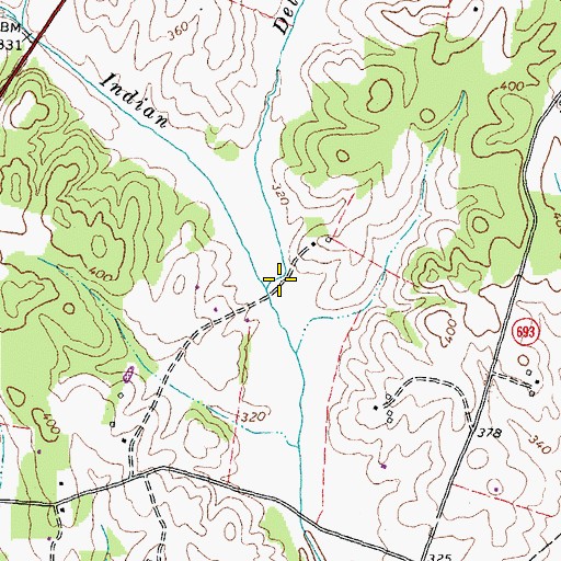 Topographic Map of Delridge Run, VA