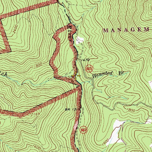 Topographic Map of Devils Ditch, VA