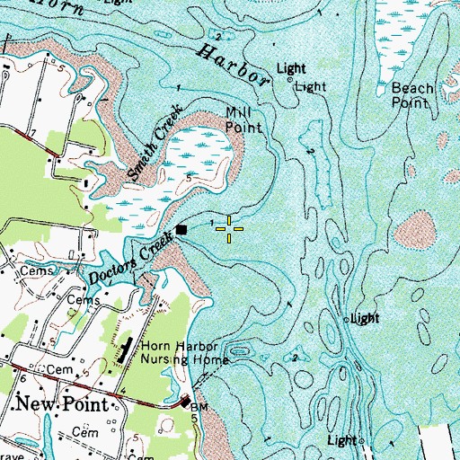 Topographic Map of Doctors Creek, VA