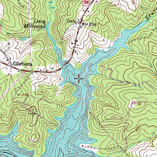 Topographic Map of Douglas Creek, VA