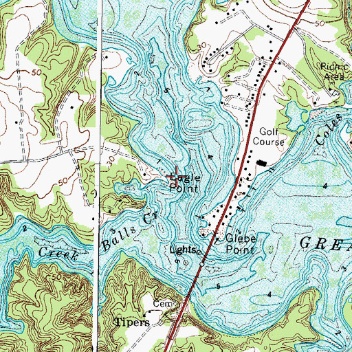 Topographic Map of Eagle Point, VA