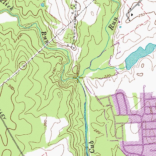 Topographic Map of Elklick Run, VA