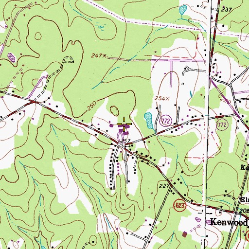 Topographic Map of Elmont Elementary School, VA