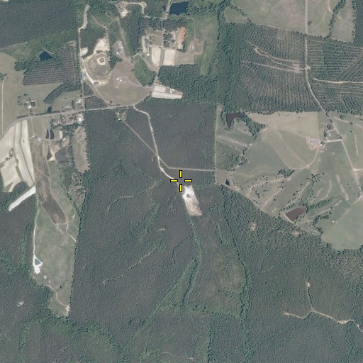 Aerial/Satellite Image of Evans Cemetery, VA