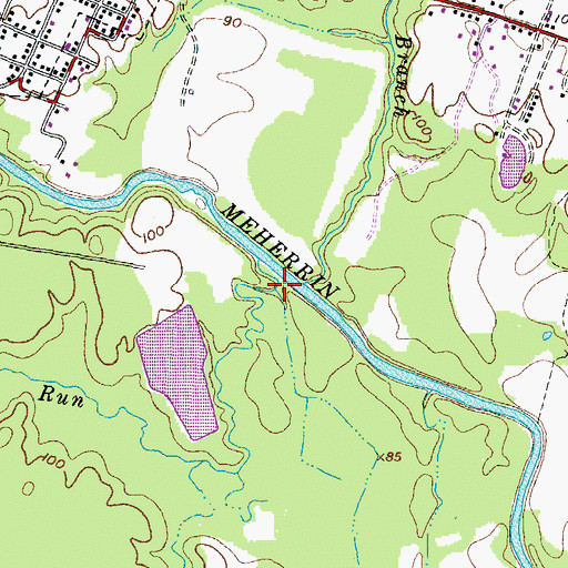 Topographic Map of Falling Run, VA