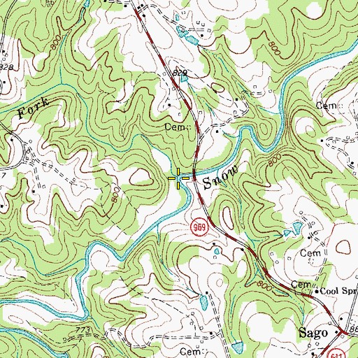 Topographic Map of First Fork, VA