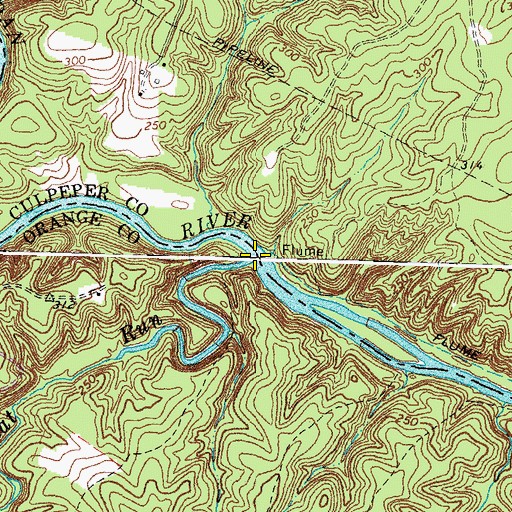 Topographic Map of Flat Run, VA