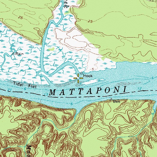 Topographic Map of Garnetts Creek, VA