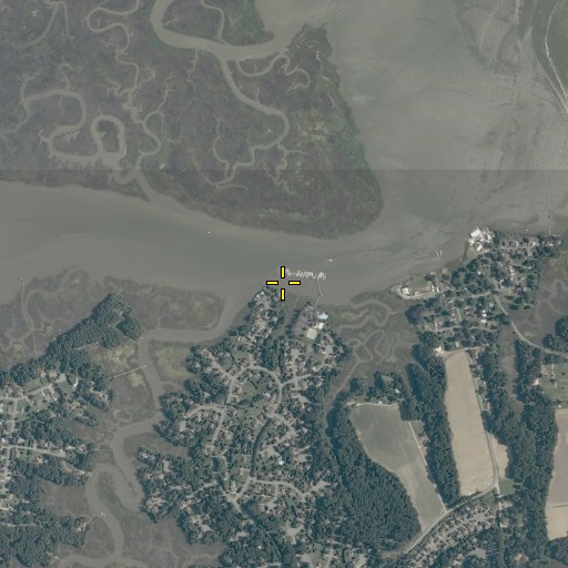 Aerial/Satellite Image of Gatling Point, VA
