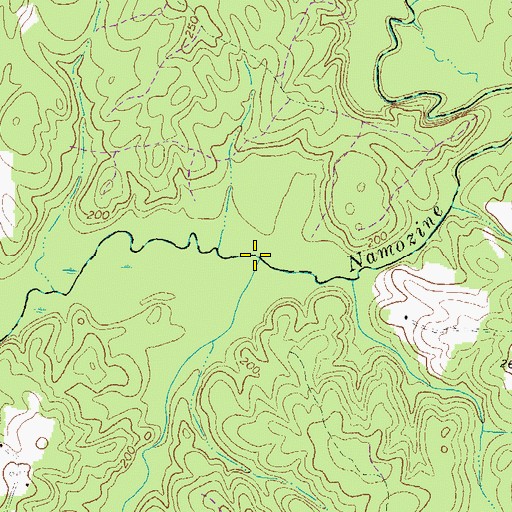 Topographic Map of Georges Branch, VA