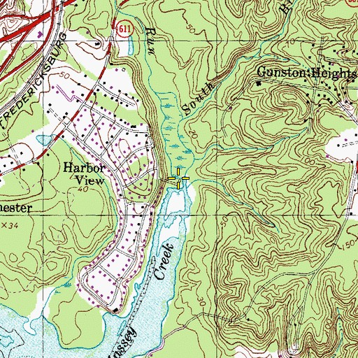 Topographic Map of Giles Run, VA