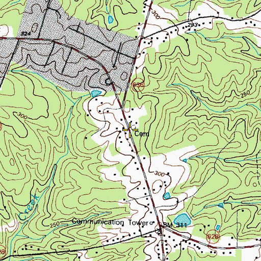 Topographic Map of Gill Grove Church, VA
