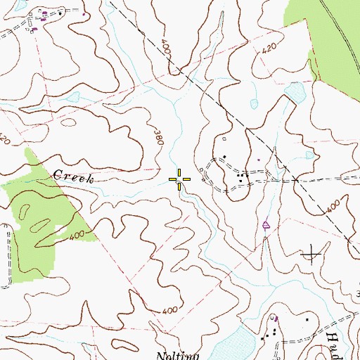 Topographic Map of Givies Creek, VA