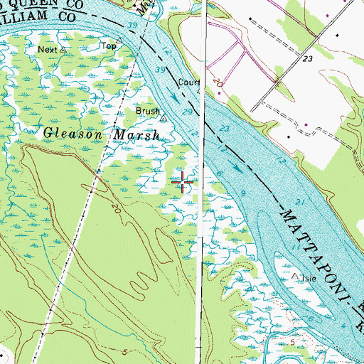 Topographic Map of Gleason Marsh, VA