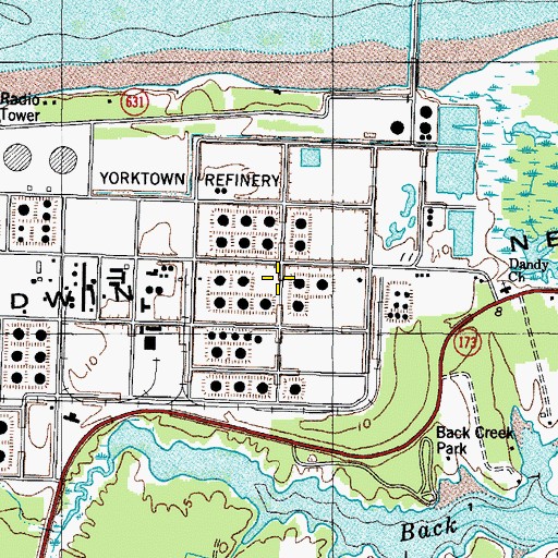 Topographic Map of Goodwin Neck, VA