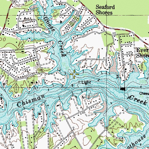 Topographic Map of Goose Creek, VA