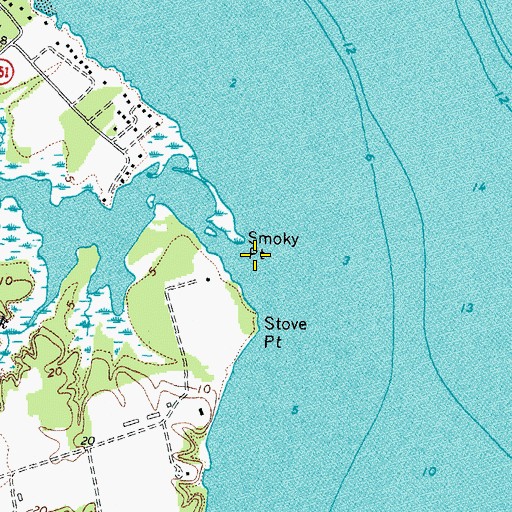 Topographic Map of Harry George Creek, VA