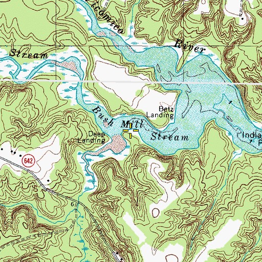 Topographic Map of Head River Branch, VA