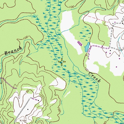 Topographic Map of Health Meadows Branch, VA