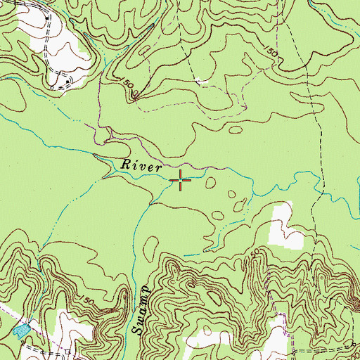 Topographic Map of Hobby Swamp, VA