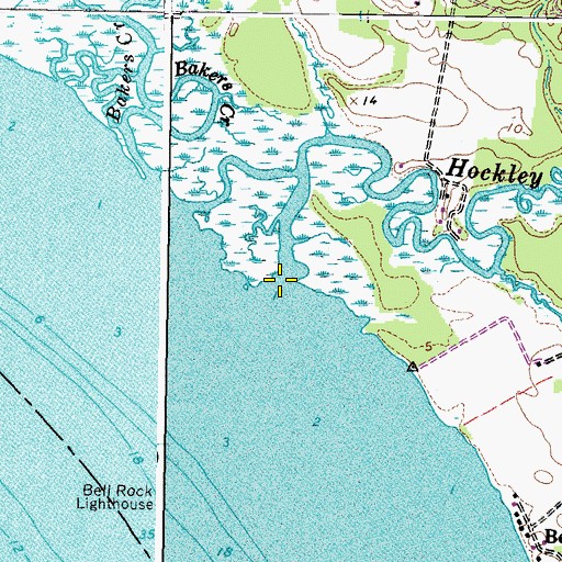 Topographic Map of Hockley Creek, VA