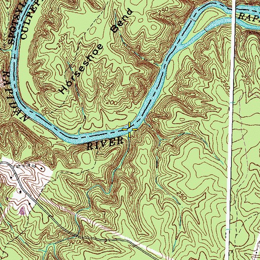 Topographic Map of Hunting Run, VA
