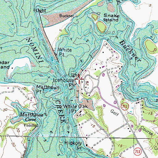 Topographic Map of Icehouse Point, VA