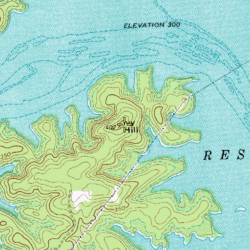 Topographic Map of Ivy Hill, VA
