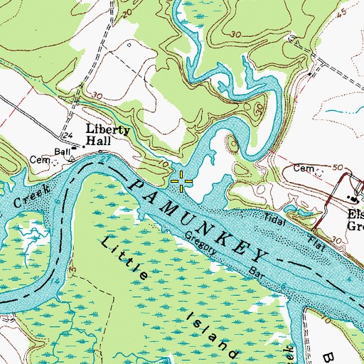 Topographic Map of Jacks Creek, VA