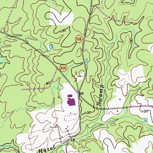 Topographic Map of Luther P Jackson Middle School, VA