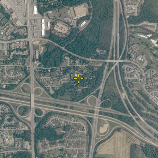 Aerial/Satellite Image of Jeb Stuart Monument, VA