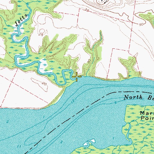 Topographic Map of Jetts Creek, VA