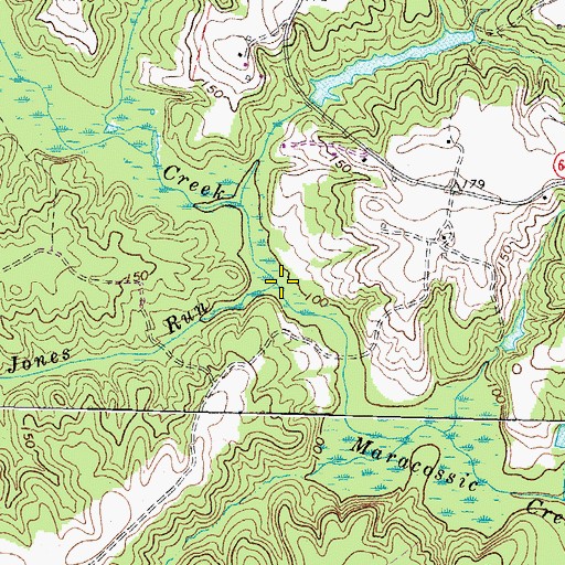 Topographic Map of Jones Run, VA