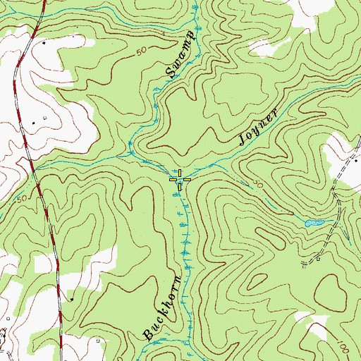 Topographic Map of Joyner Branch, VA