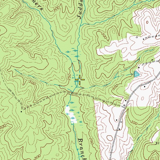 Topographic Map of Judds Branch, VA