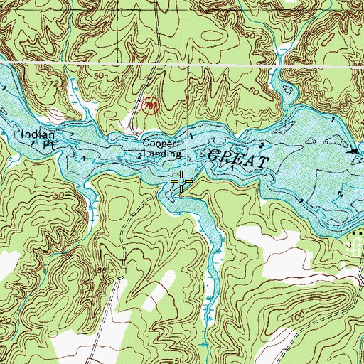 Topographic Map of Knight Run, VA