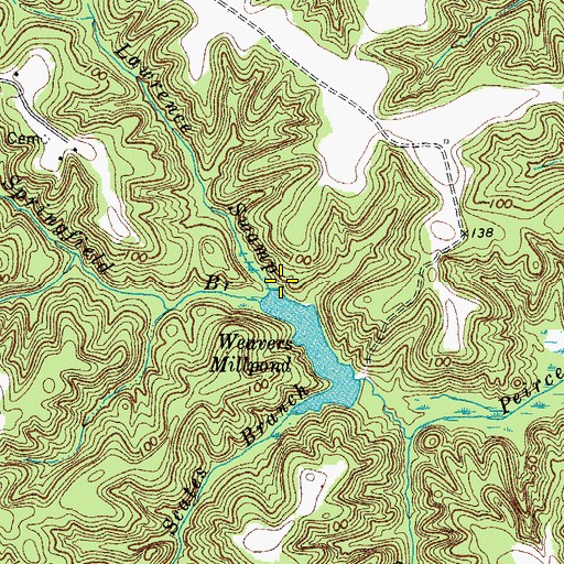 Topographic Map of Lawrence Swamp, VA