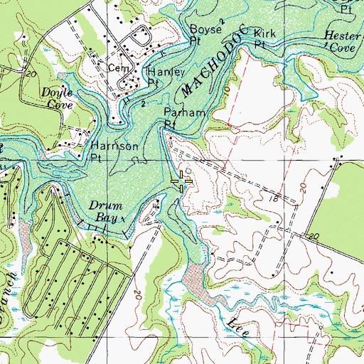 Topographic Map of Lee Creek, VA