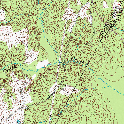 Topographic Map of Little Buffalo Creek, VA
