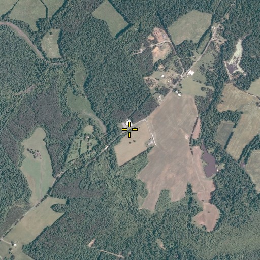 Aerial/Satellite Image of Little River Church, VA