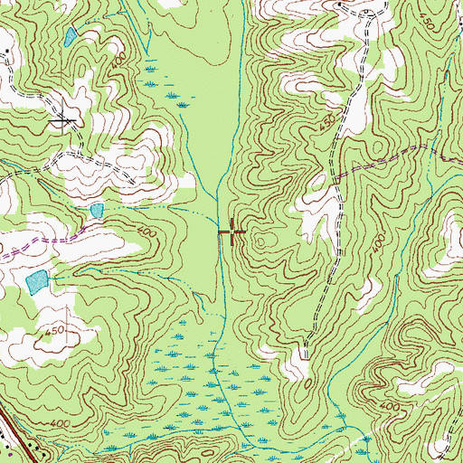 Topographic Map of Little Terrible Creek, VA