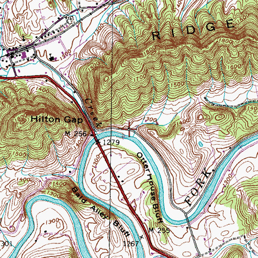 Topographic Map of Little Valley, VA