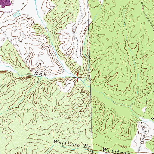 Topographic Map of Madison Run, VA